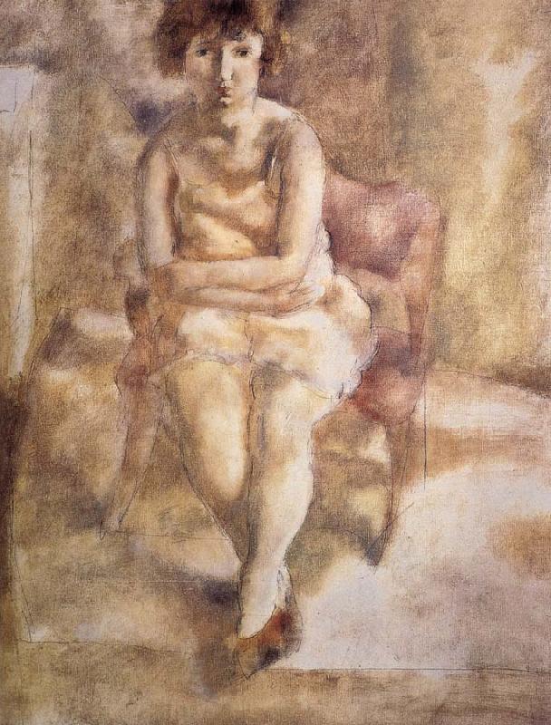 Jules Pascin Have red hair Lass Germany oil painting art